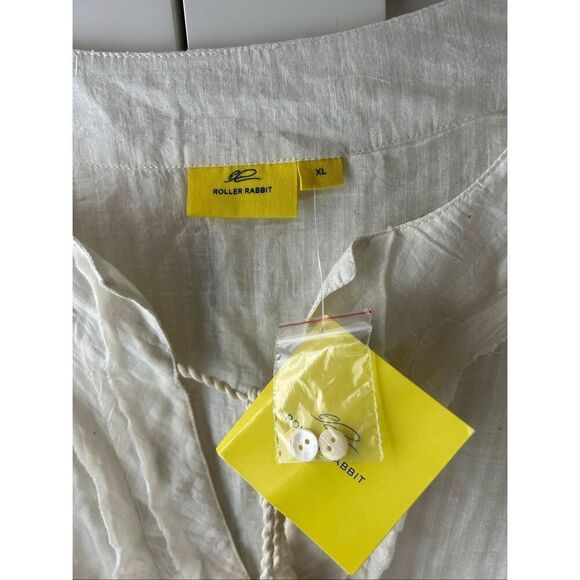 New Roller Rabbit Top Jambdani Kiko size XL long sleeve - Picture 6 of 6